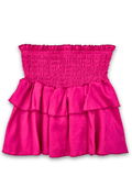 Cheryl Kids Smocked Ruffle Skirt _Hot Pink 6002T - 821 - NorthGirls