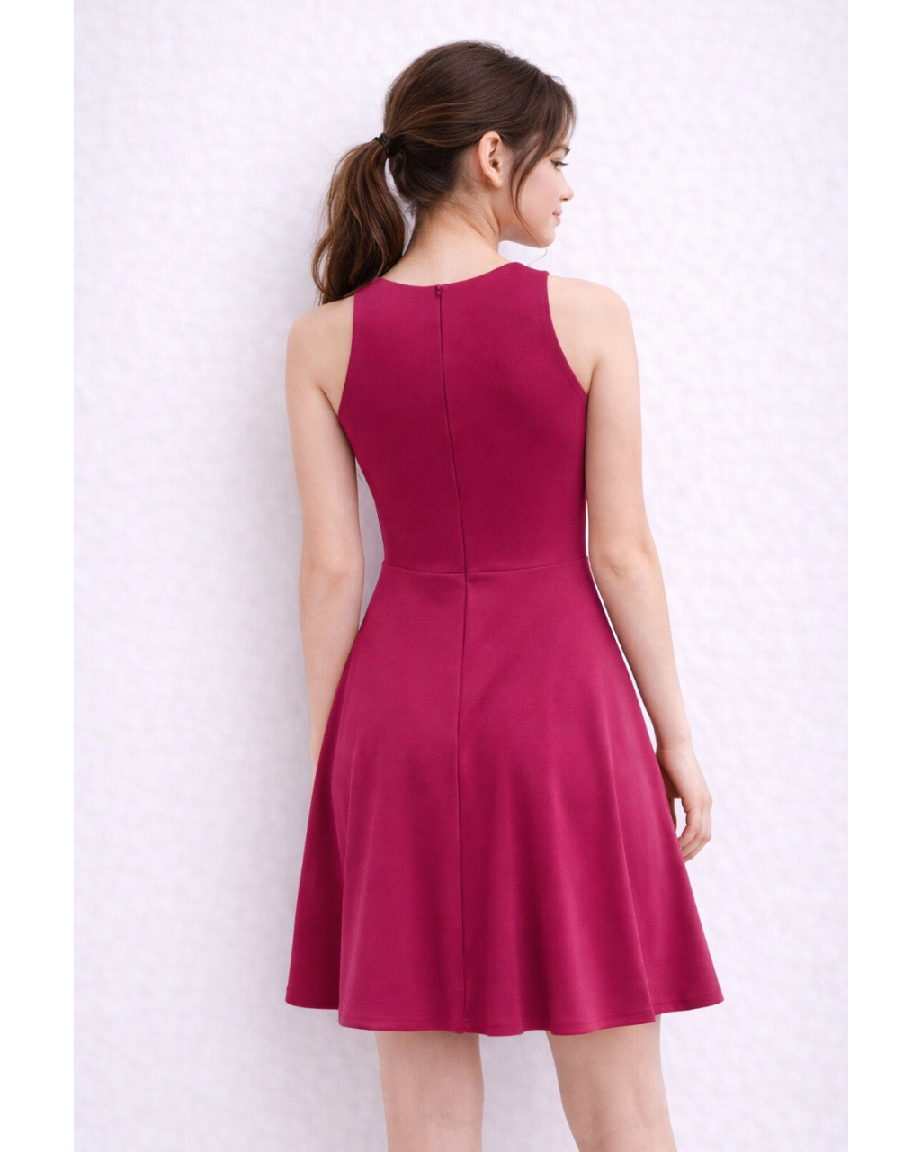 Woman girl white background