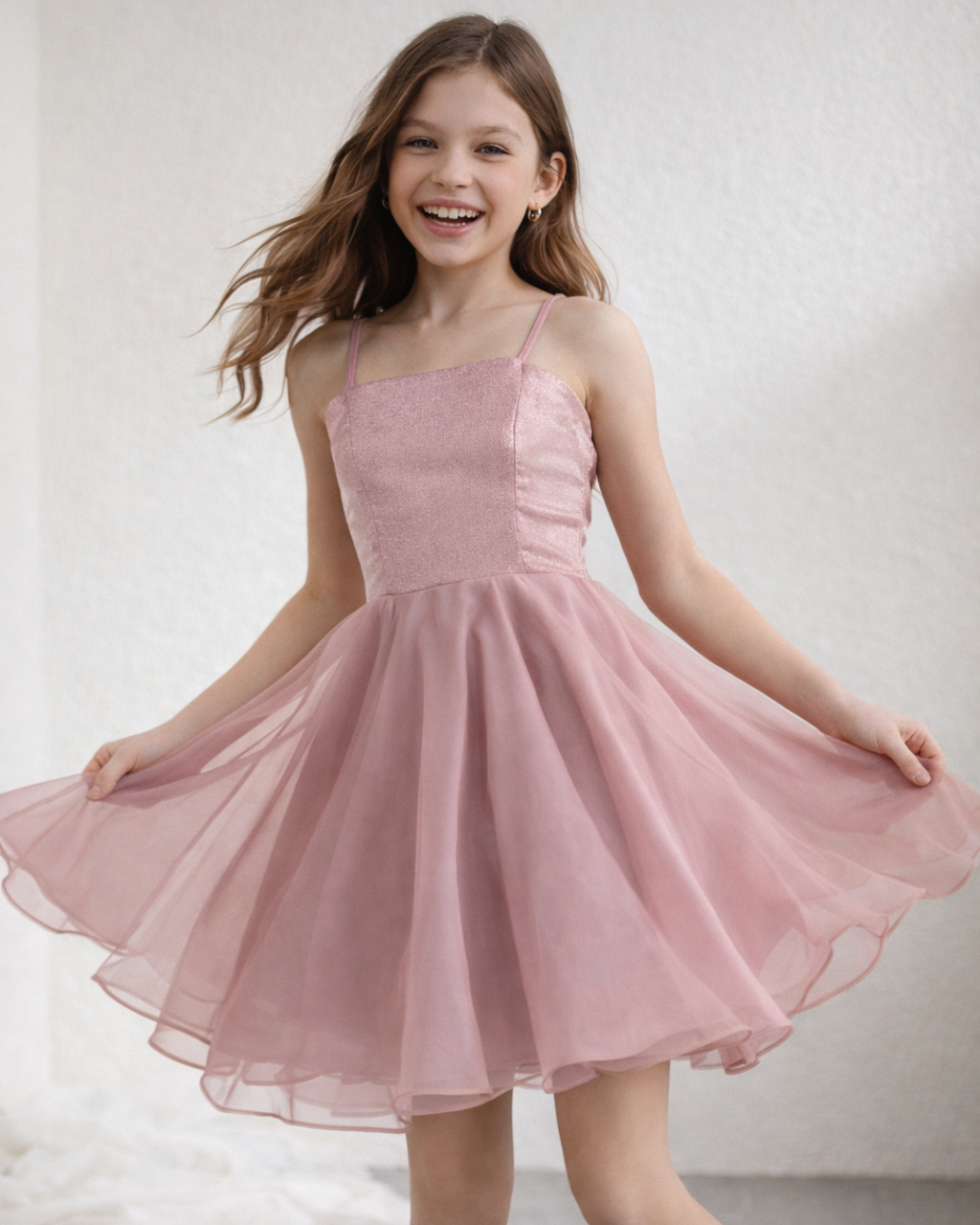 dear daisy JODI Satin & Organza Dress