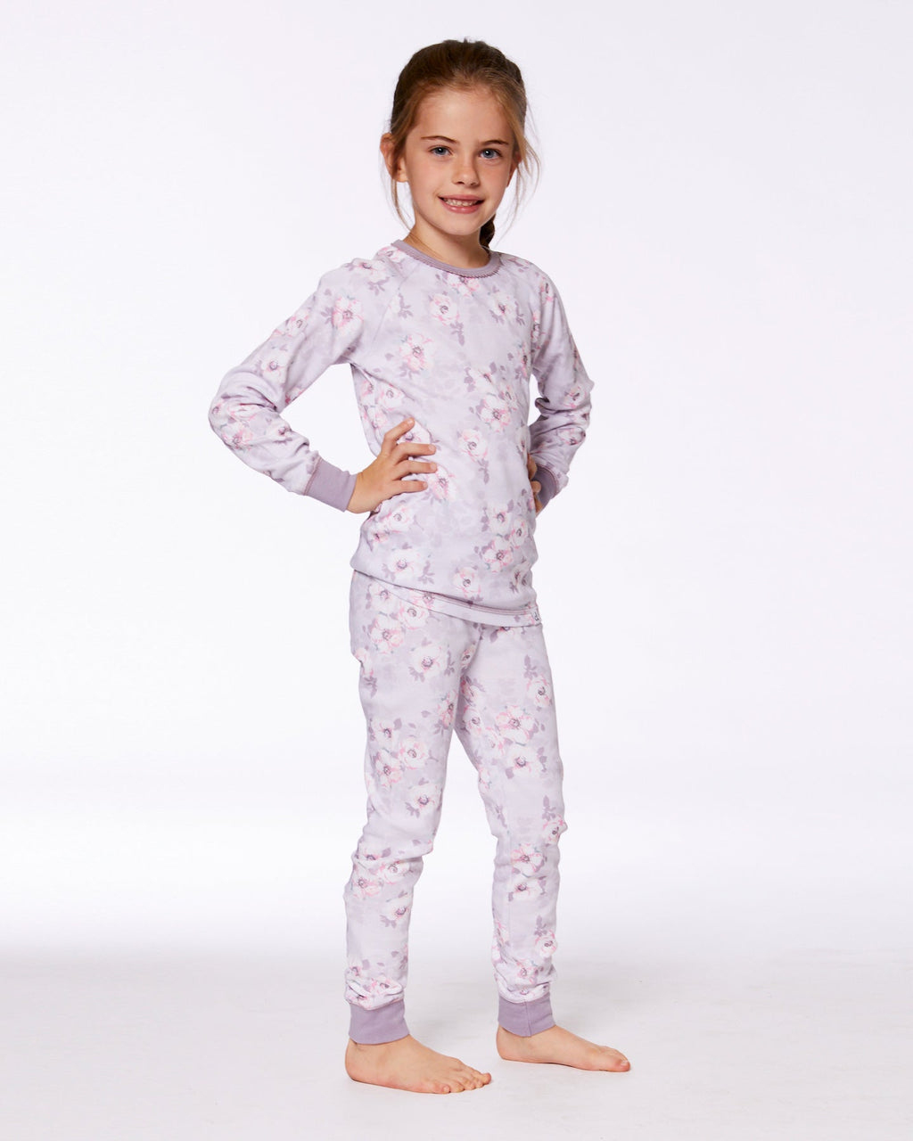 Deux Par Deux Girls Two Piece Pajama Set_ G30PG15 - NorthGirls