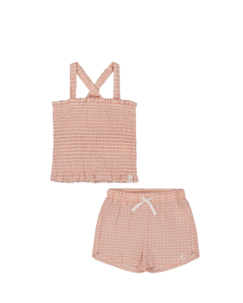 Deux Par Deux Girls Vichy Set_ G30YG73 - NorthGirls