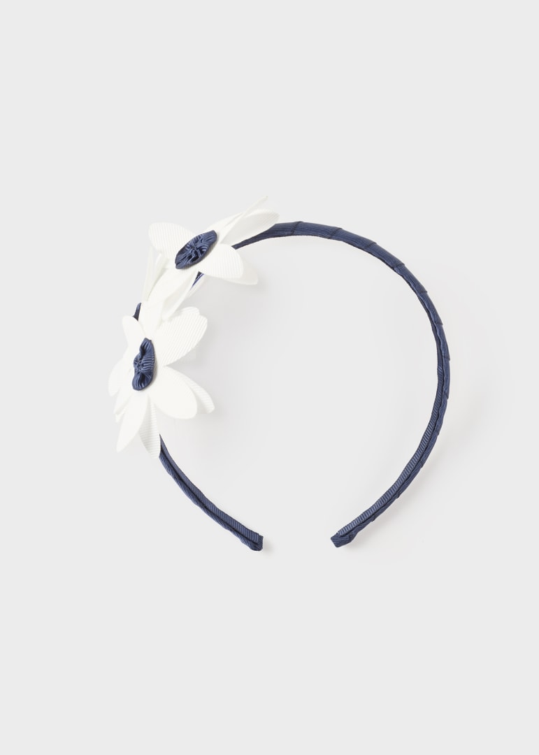 Mayoral Baby Flower Headband _Navy 10424-061