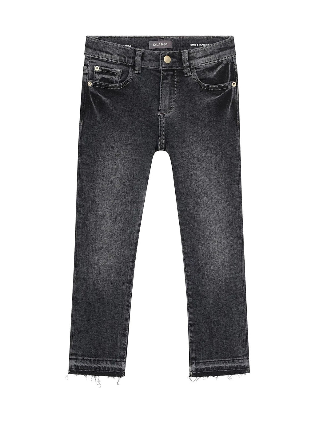 DL1961 Emie Straight Tornado Black Jeans _26450 - NorthGirls