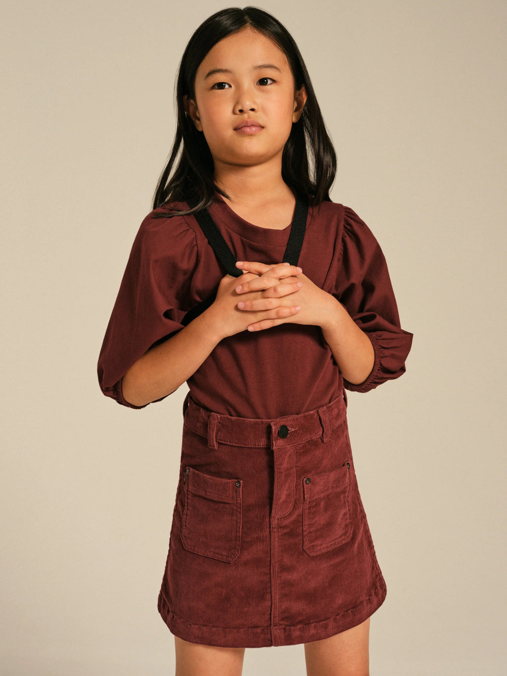 DL1961 Jenny Mini Corduroy Paprika Red Skirt _26468 - NorthGirls