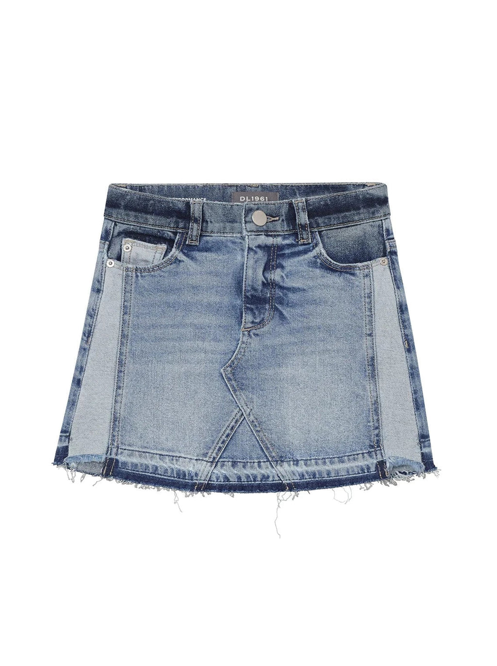 DL1961 Jenny Shoreline Mini Blue Denim Skirt _26466 - NorthGirls