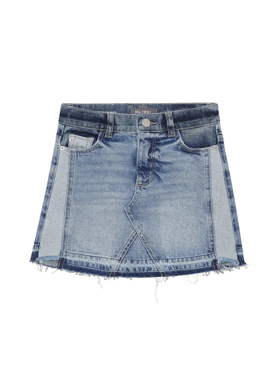 DL1961 Jenny Shoreline Mini Blue Denim Skirt _26466 - NorthGirls
