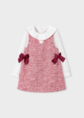 Mayoral Girls Combined Pinafore Dress_ 4990