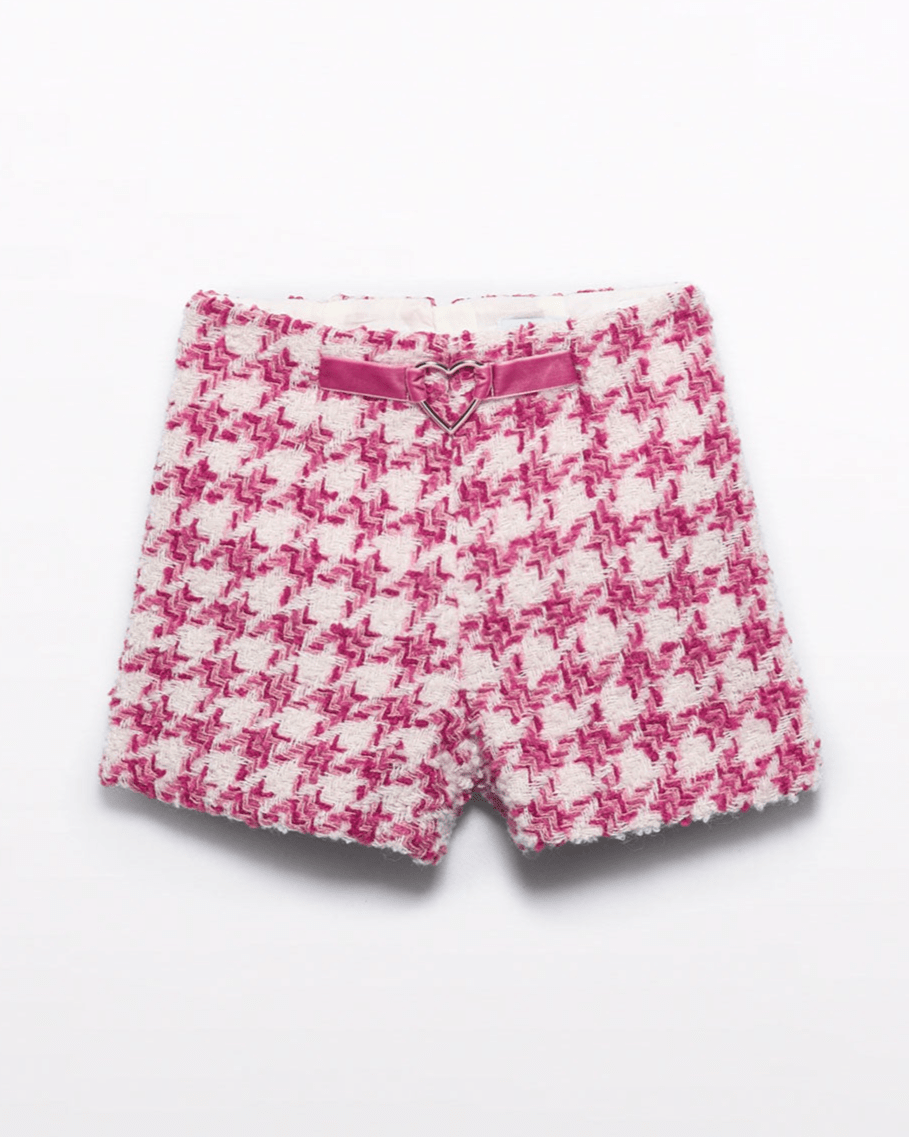 Girls Houndstooth Shorts - NorthGirls