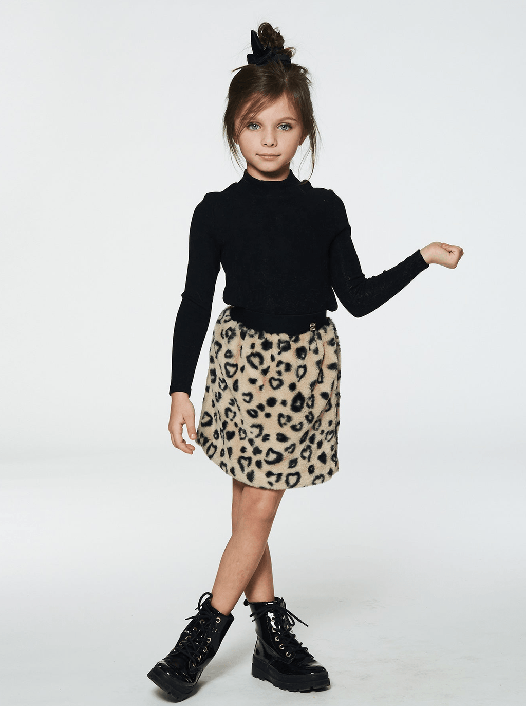 Girls Long Sleeve Brushed Rib Mockneck Top - NorthGirls