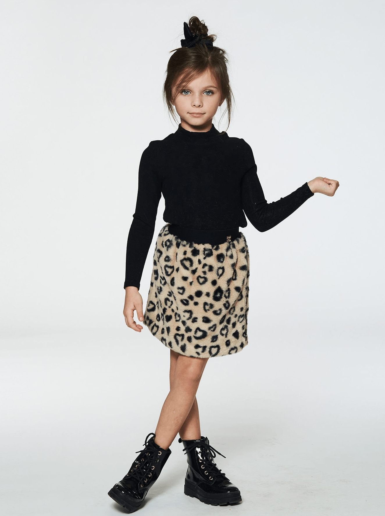 Girls Long Sleeve Brushed Rib Mockneck Top - NorthGirls