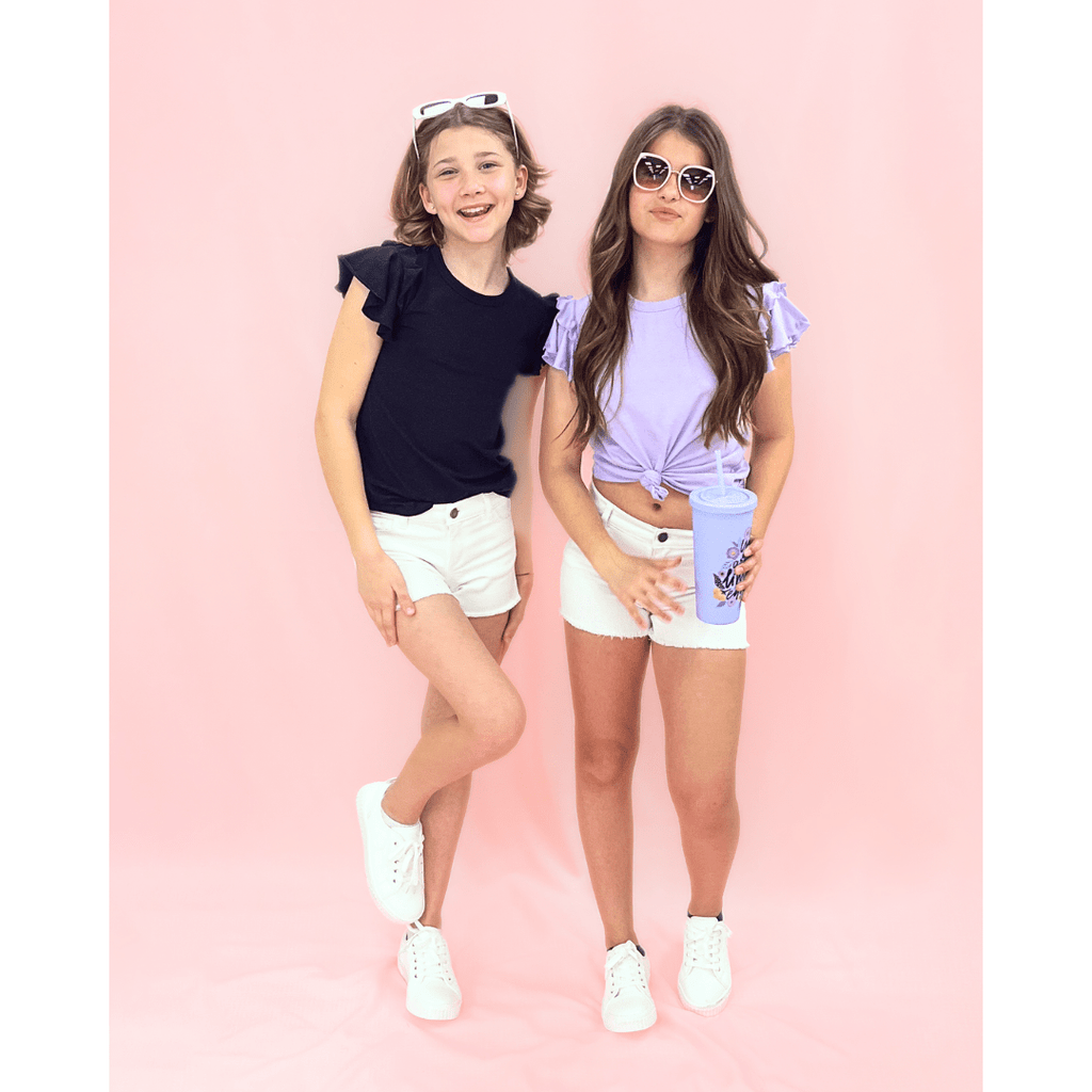 KatieJ Flutter S/S Blouse _Lilac 89805 - 004 - NorthGirls