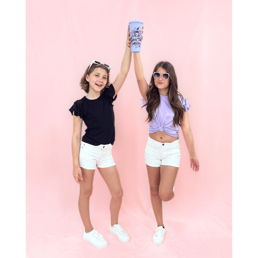 KatieJ Flutter S/S Blouse _Lilac 89805 - 004 - NorthGirls