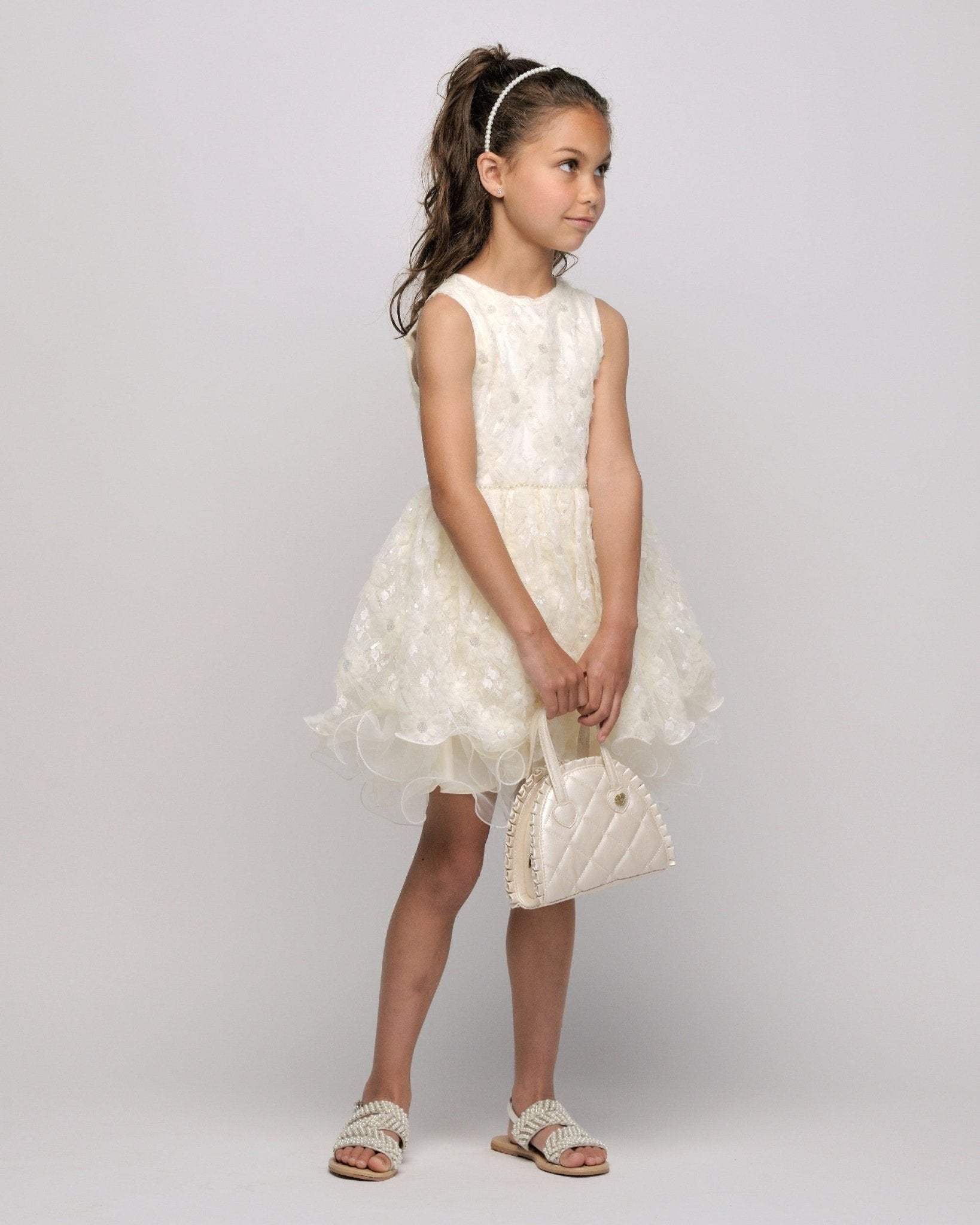 Le Chic Flower Tulle Party Dress_ C411 - 5813 - NorthGirls