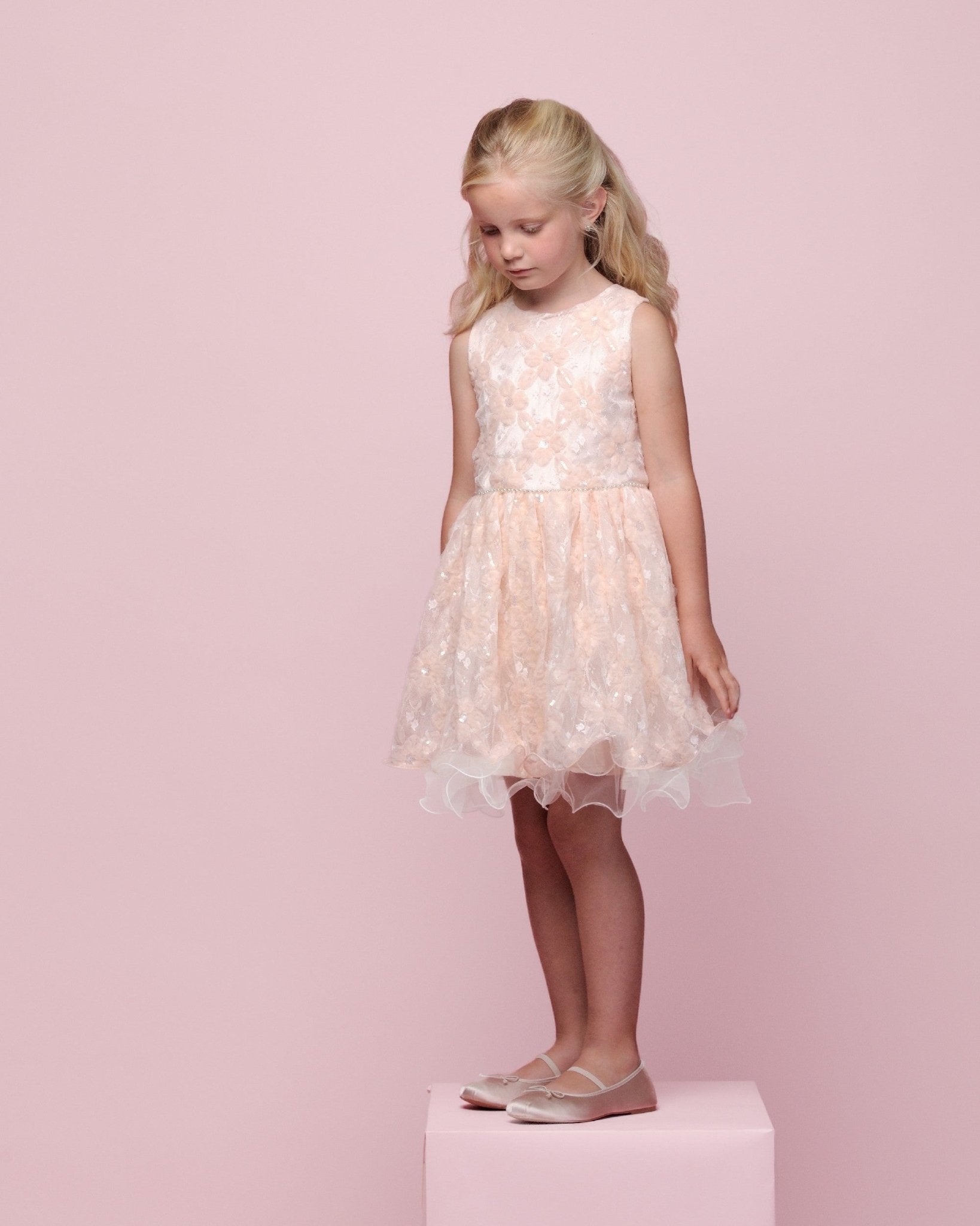 Le Chic Flower Tulle Party Dress_ C411 - 5813 - NorthGirls