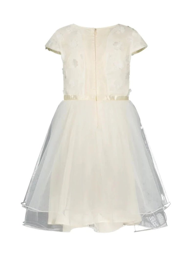 Le Chic Starlight Nylon Hem Dress Ivory - NorthGirls