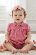 Ralph Lauren Baby Girls Short Sleeve Romper