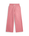 Ralph Lauren Girls Easy French Terry Pink Wide Leg Pants_ 313957843501