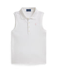 Ralph Lauren Girls Stretch Mesh Sleeveless Polo Shirt