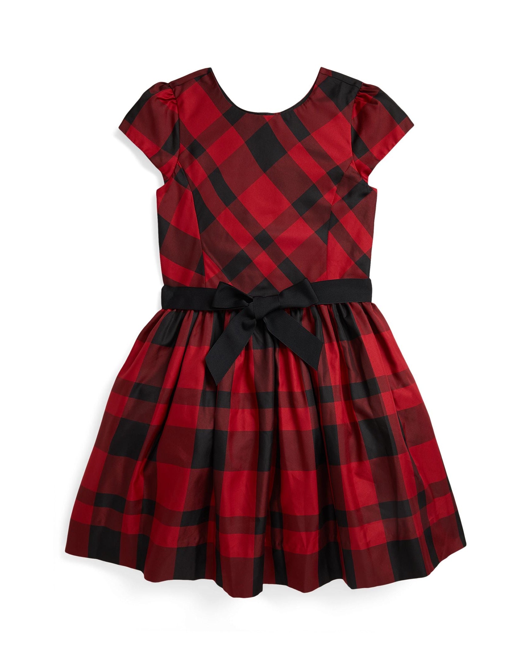 Ralph Lauren Mini Girls Plaid Taffeta Dress