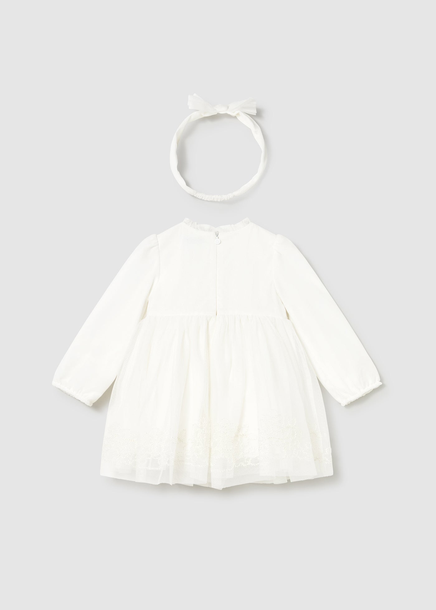 Mayoral Baby Girls Embroidered Tulle Ceremony Dress_ 2902 - NorthGirls