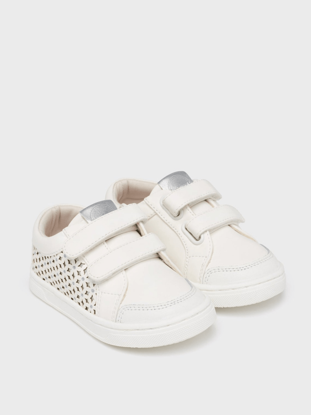 Mayoral Baby Sneakers w/Metallic Accents White_41428 - 050 - NorthGirls
