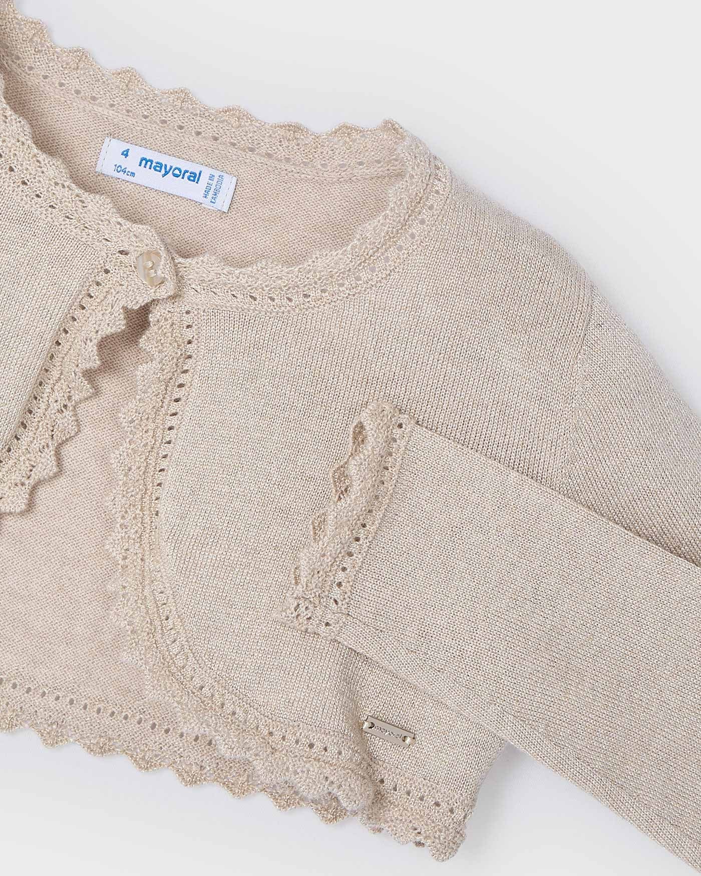 Mayoral Girls Basic Knit Bolero_ 320 - NorthGirls