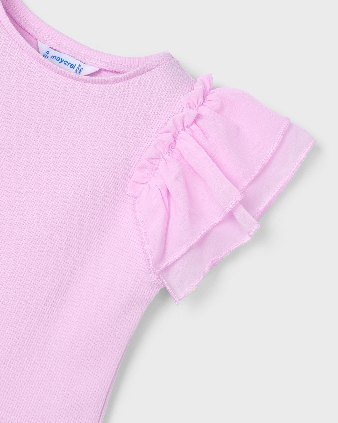 Mayoral Girls Chiffon Capped Sleeve Shirt_ 3013 - NorthGirls