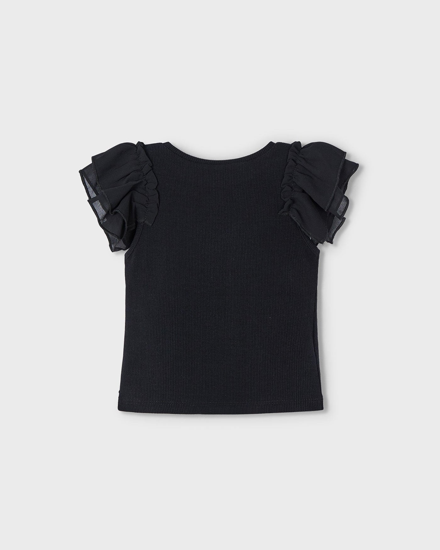 Mayoral Girls Chiffon Capped Sleeve Shirt_ 3013 - NorthGirls