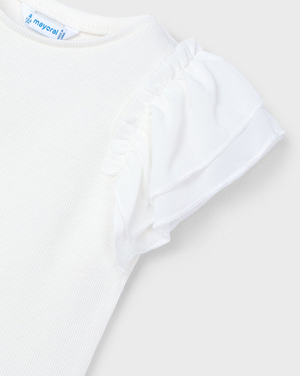 Mayoral Girls Chiffon Capped Sleeve Shirt_ 3013 - NorthGirls