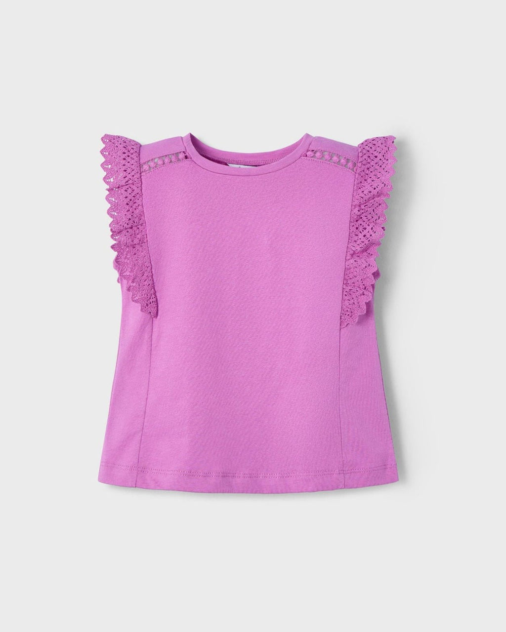 Mayoral Girls Crochet Ruffle T-Shirt_ 3010 - NorthGirls