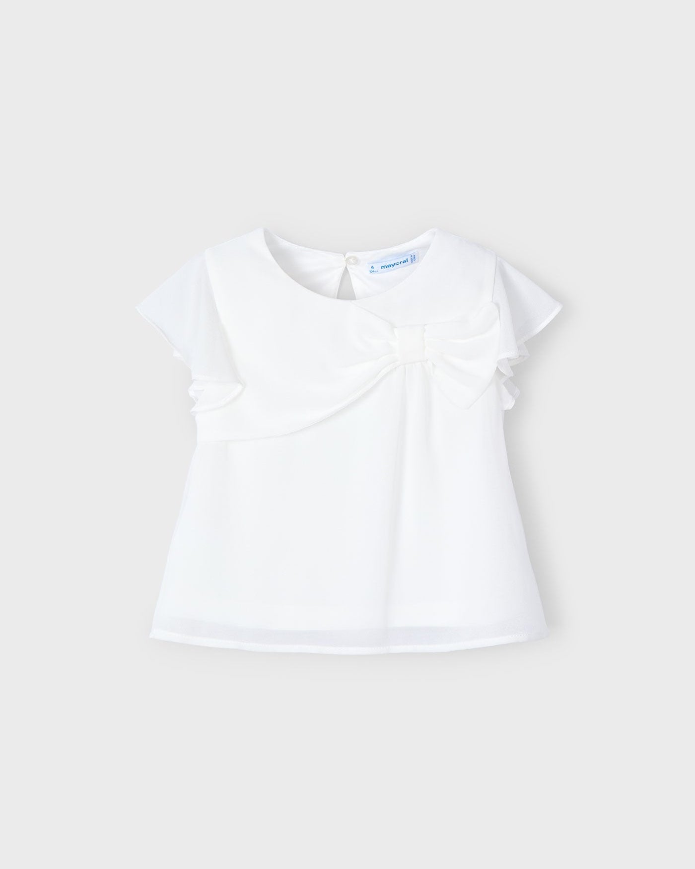 Mayoral Girls Dressy Bow Blouse_ 3182 - NorthGirls