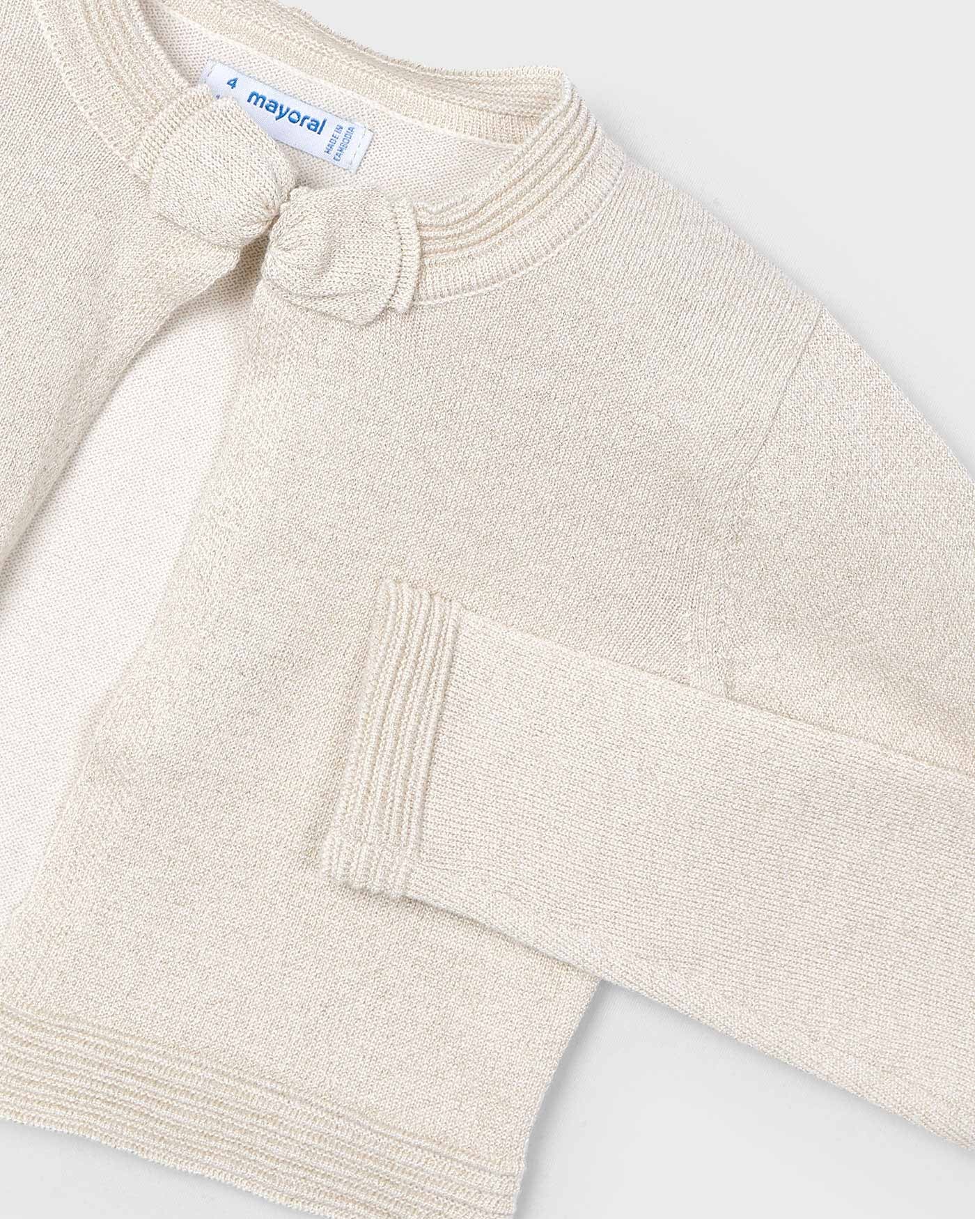 Mayoral Girls Knit Bow Bolero_ 321 - NorthGirls