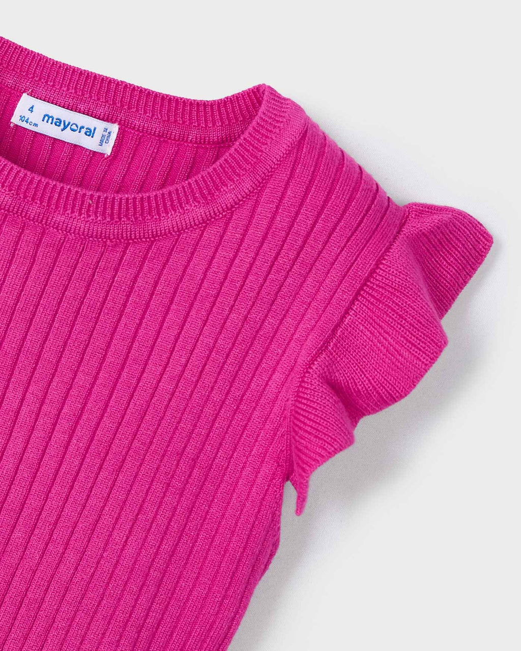 Mayoral Girls Knit Cap Sleeve Top_ 3024 - NorthGirls