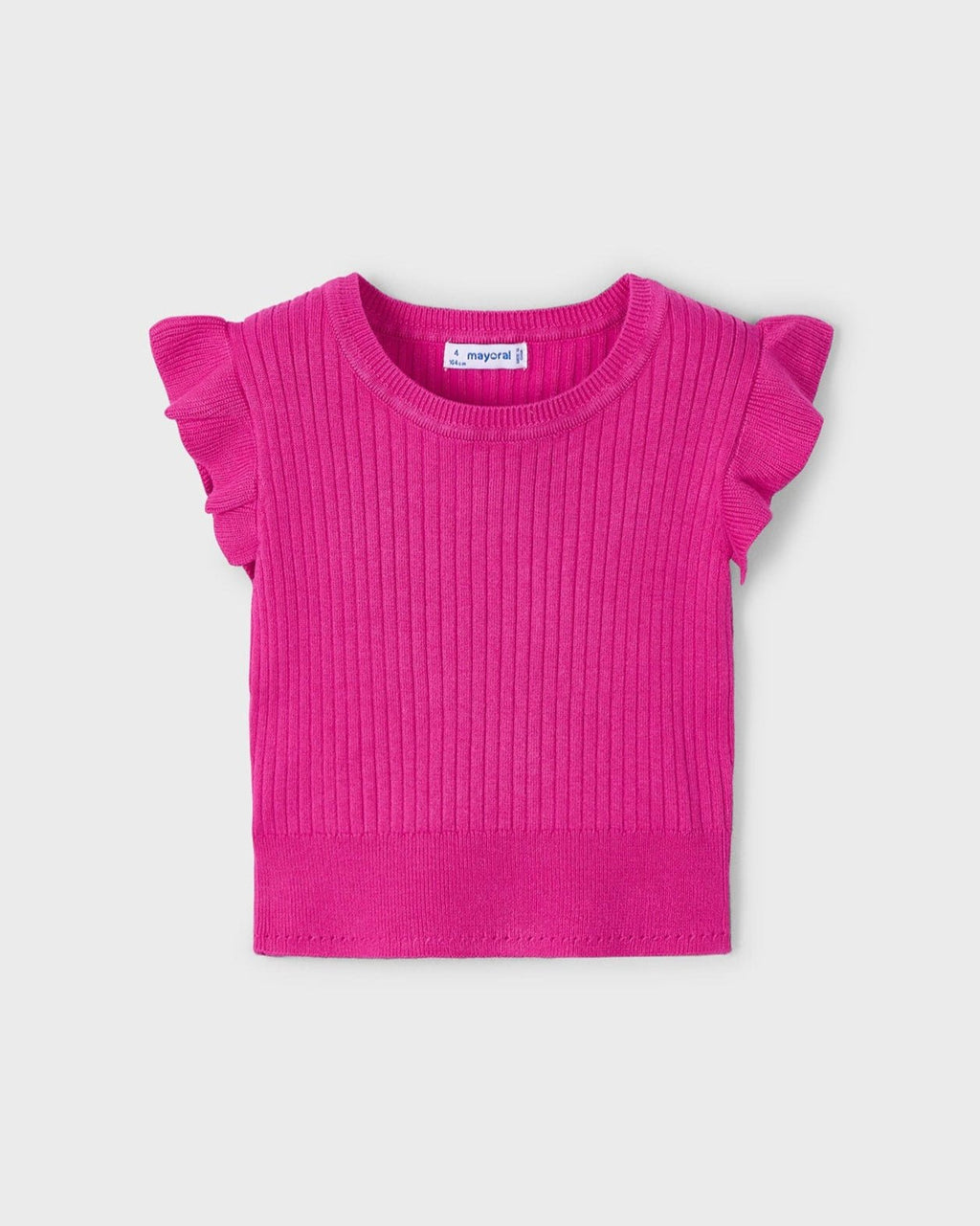 Mayoral Girls Knit Cap Sleeve Top_ 3024 - NorthGirls