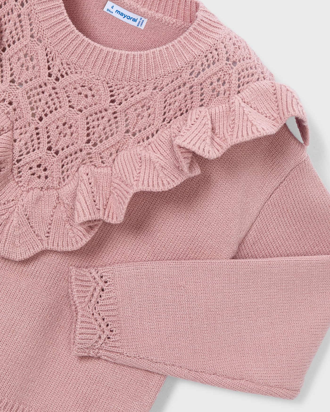 Mayoral Girls Open Knit Sweater_ 4304 - NorthGirls