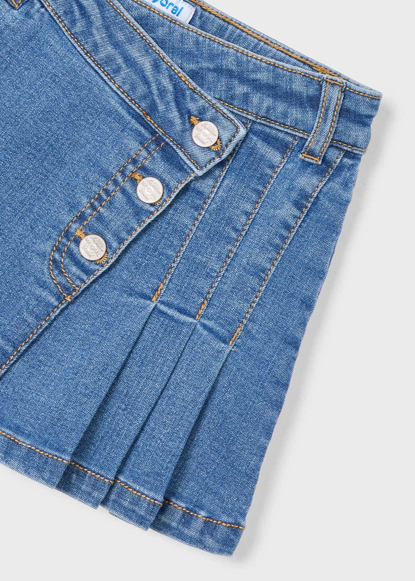 Mayoral Girls Overlap Denim Skirt_ 3902 - NorthGirls