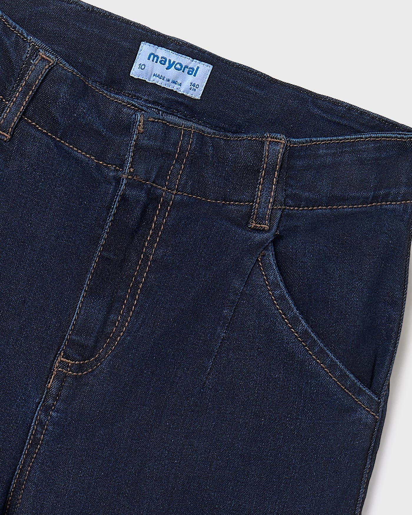 Mayoral Girls Relaxed Long Denim Pants_ 7573 - NorthGirls