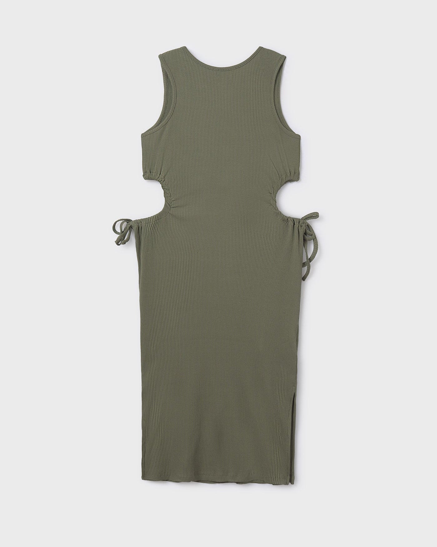 Mayoral Girls Ribbed Cutout Midi Dress_ 6985 - NorthGirls
