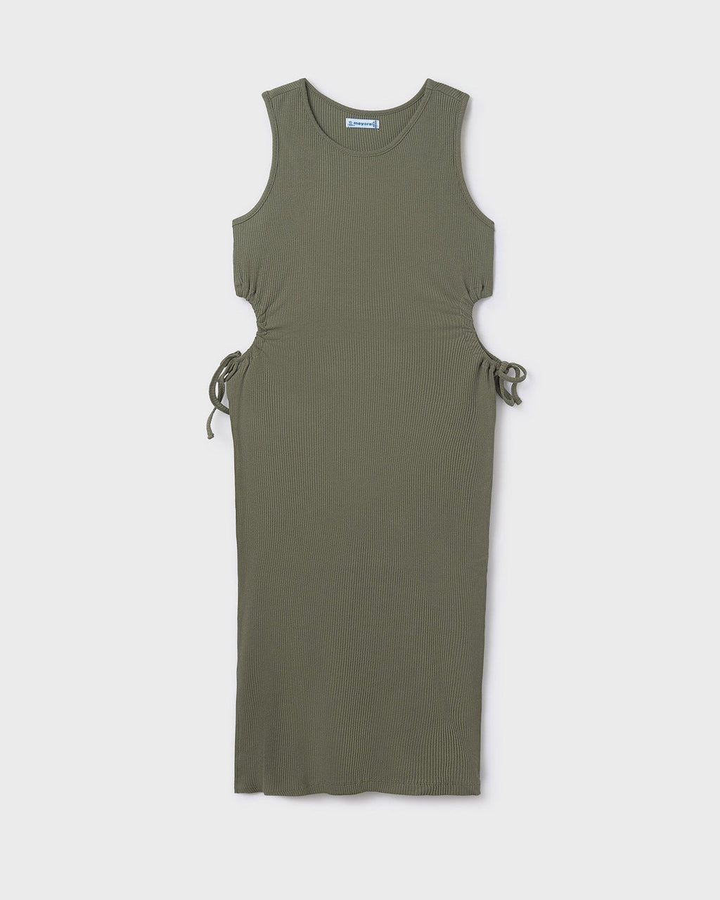 Mayoral Girls Ribbed Cutout Midi Dress_ 6985 - NorthGirls