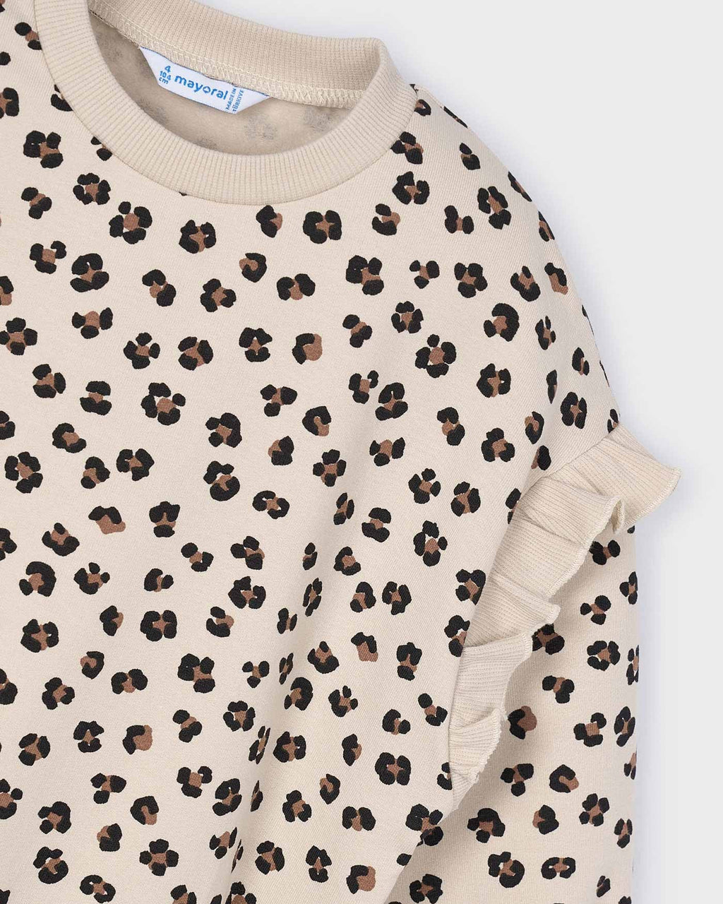 Mayoral Girls Ruffle Sleeve Pullover_ 4433 - NorthGirls