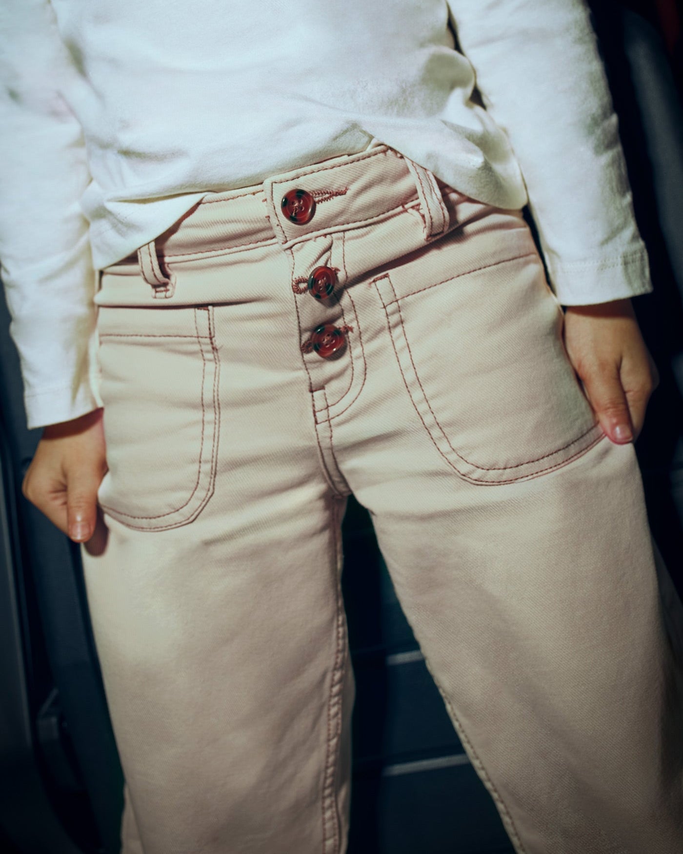 Mayoral Girls Twill Marine Pants_ 4576 - NorthGirls