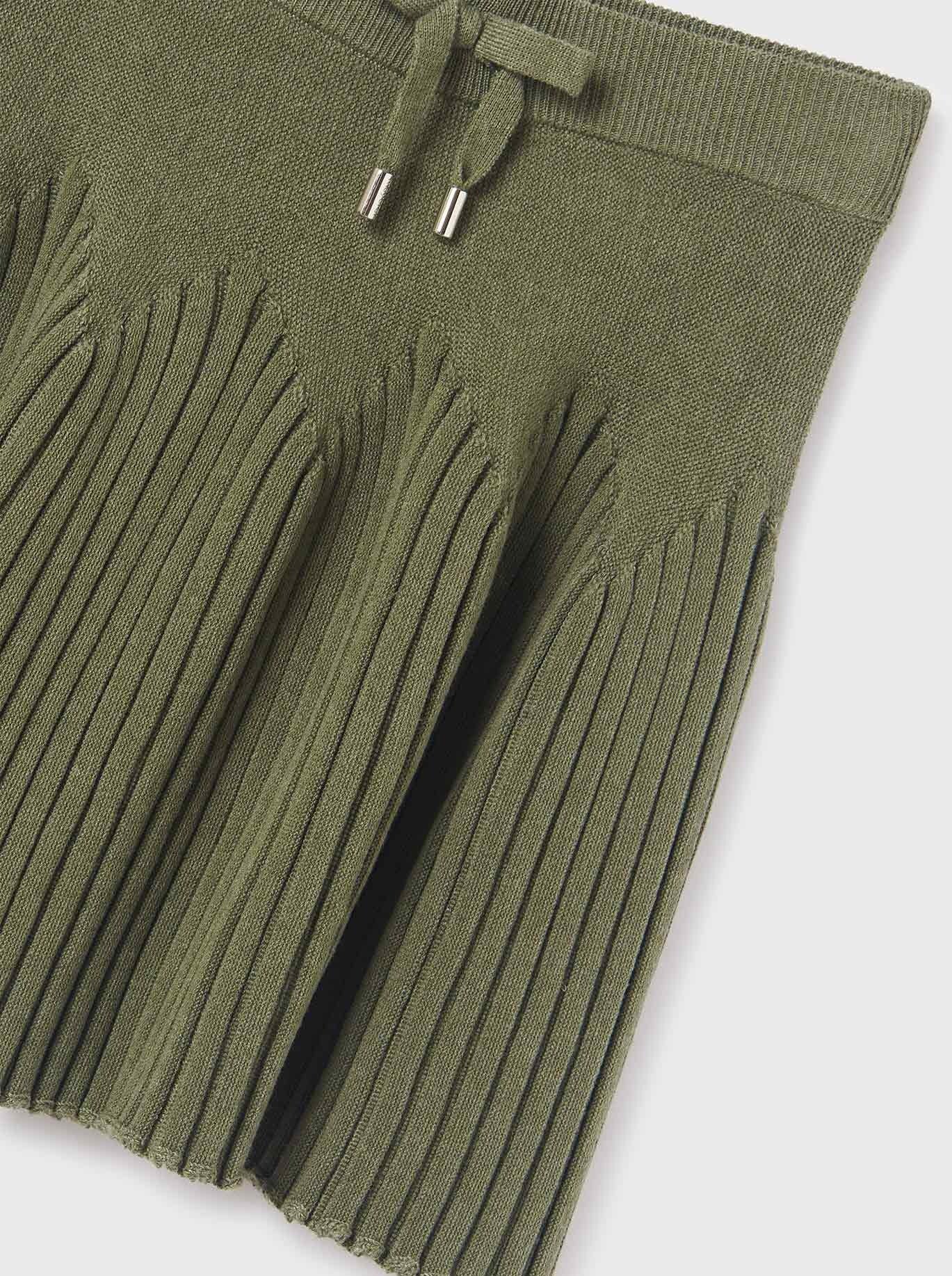 Mayoral Junior Green Rib Knit Flared Skirt _7951 - 58 - NorthGirls