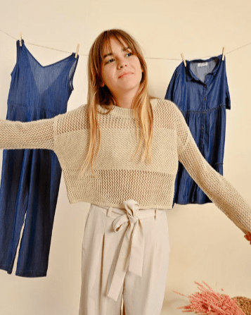 Mini Molly Girls Knitted Sweater_ MMLA997DP - NorthGirls