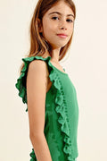 Mini Molly Ruffled Tank Top _ MMES120CP - NorthGirls