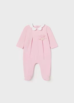 Mayoral Baby Newborn Pink Romper_ 1708-004