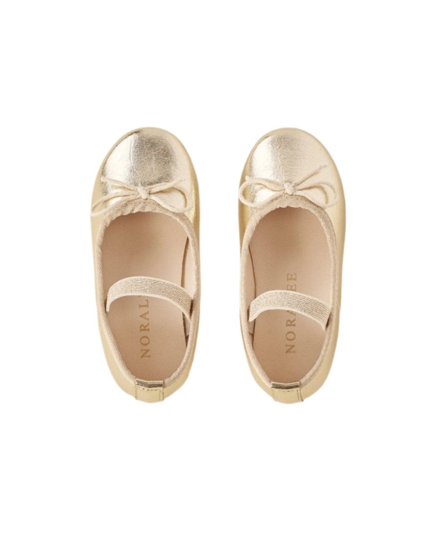 Noralee Girls Ballet Flats Gold _NLA007MEQU - NorthGirls