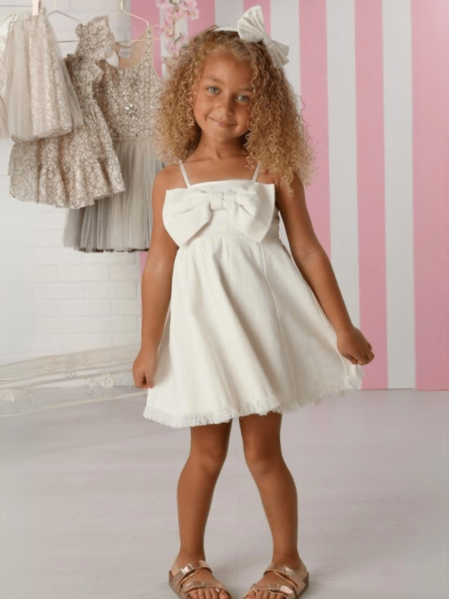 Ooh! La La! Off White Denim Remi Dress - NorthGirls