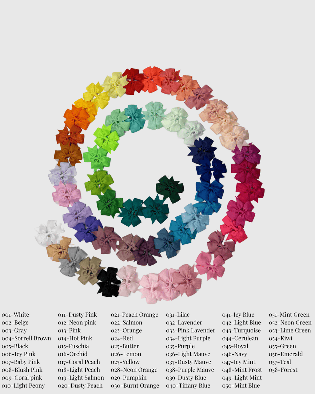 Pinwheel Hair Bow Medium_ PWM - BOW - NorthGirls