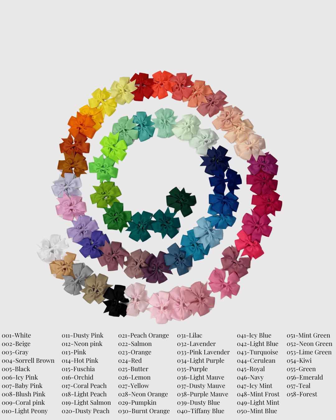 Pinwheel Hair Bow Medium_ PWM - BOW - NorthGirls