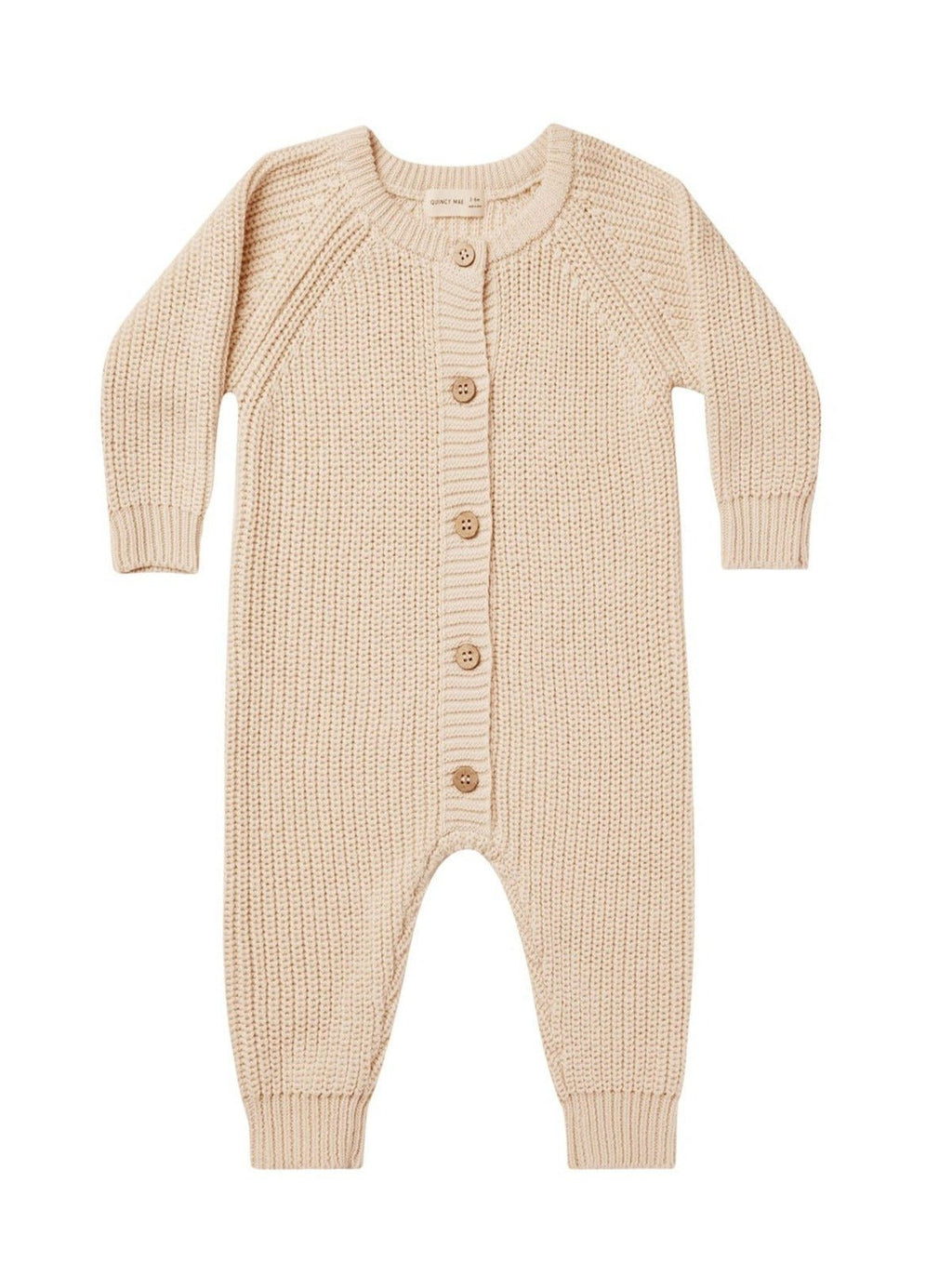 Quincy Mae Beige Knitted Chunky Jumpsuit _QM276CARA - 391 - NorthGirls
